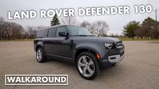 2023 Land Rover Defender 130 interior and exterior walkaround review  | Autoblog Garage