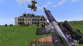Pillagers Built a Modern House and Captured Villagers&hellip; I Destroyed It with Guns & Laser Cannons! 😱💥