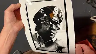 HAND-PRINTING Bo Diddley: SHOT in 1985, Printed with the Original Negative in 2024