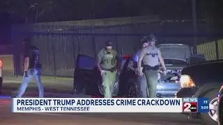 President Trump addresses crime crackdown in Memphis, TN