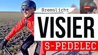 Ein sicherer Helm mit Visier | Bremslicht | SOS , auch f&uuml;r S-Pedelecs mit 45km/h : Livall L23