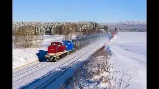 Winterlicher Bahnverkehr im Fichtelgebirge