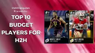 TOP 10 Budget Players to Fit In For Weekend League in Madden 20 Ultimate Team!