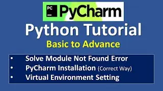 How to Solve module not found error in Pycharm environment setting #pycharm #pythontutorial #error
