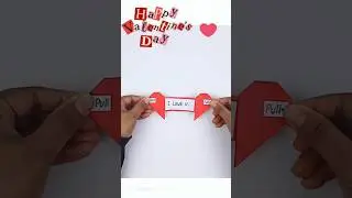 Easy Valentine Day Craft Idea 💖 | DIY Valentine Gift for Love | Paper Craft #shorts
