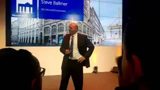 Steve Ballmer bei Microsoft Berlin - Er&ouml;ffnungsrede