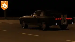 Simple Car chase scene in Blender