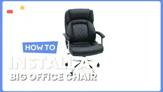 How to Install the Height Adjustable Big and Tall Office Chair | CB10337 #costway #howto