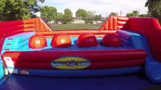 New and Unique Inflated Obstacle Course like American Ninja Warrior and Wipeout