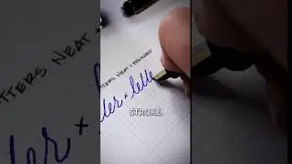 You don't have to master the whole art of calligraphy. To start 4 basic strokes are enough !
