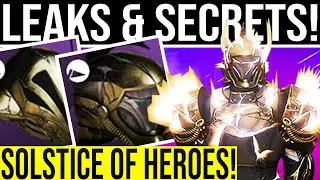 Destiny 2 News. WOW! HUGE LEAK AND SECRETS! Solstice of Heroes 2020! European Aerial Zone Returns!