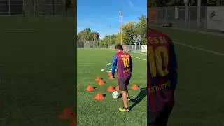 EASY BEGINNER footwork drill🔥to improve dribbling #soccer #footballskills #soccerskills #football