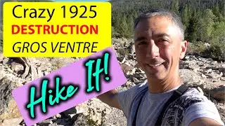 Hiking Alone on the Gros Ventre and Kelly Slide Complete Hike (4K UHD)