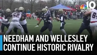Needham and Wellesley face off in the oldest high school football rivalry