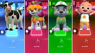 Fanny caw VS Marshall VS rocky VS Cocomilon paw patrol coffin dance tiles hop Edm rush