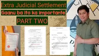 TIPS ABOUT EXTRA JUDICIAL SETTLEMENT