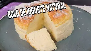 BOLO DE IOGURTE NATURAL SEM FARINHA DE TRIGO|FÁCIL E DELICIOSO 😋 😋 😋
