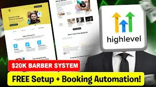 $20K/Month BARBER Booking System (FREE Setup!) | GoHighLevel for Barber Shops & Salons