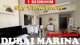 Inside 1 bedroom apartment in Sky View Tower Dubai Marina