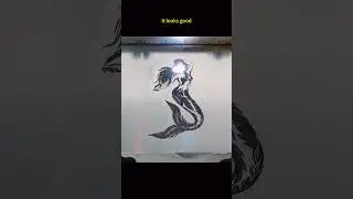 ComMarker b4 mopa Laser Engraving Machine DIY Making Mermaid Pendant #laserengraving #fiberlaser