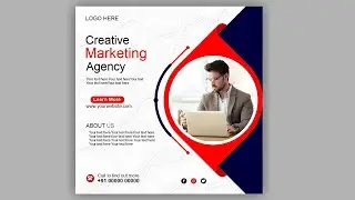 Professional banner design in CorelDRAW | Social media post | Coreldraw design tutorial | Brochure