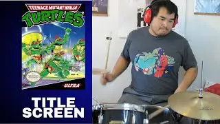 TMNT NES - Title Screen (Drum Cover) - Let's celebrate the Cowabunga Collection!