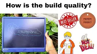 Portronics Ruffpad 15M Re-Writable Multicolor LCD Writing Pad with Smart Lock unboxing and review...