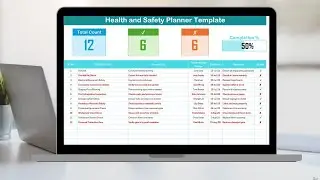 Health and Safety Planner Checklist in Excel