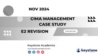 CIMA MCS Nov 2024 - E2 Revision