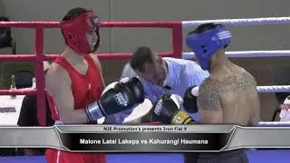 Fight 4: Malone Latai Lakepa vs Kahurangi Haumana | NJE's Promotion's Iron Fist 5 | Cambridge