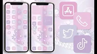 Pink apple icons purple ios 14 home screen aesthetic application icon lavender aesthetic ios 14