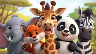 Cute Animal Dance Compilation 🐘🦒🦊🐼🦓 | Fun Songs for Kids