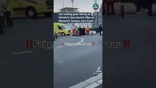 Car testing goes wrong as Citro&euml;n&rsquo;s tiny electric flips on Monaco&rsquo;s famous race track