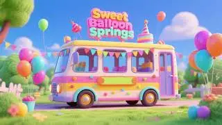Wheels on the Birthday Bus to Sweet Balloon Springs 🚌🎂🎈 | Kids Songs & Nursery Rhymes