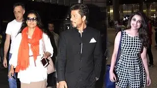 Airport Spotting 11th Nov 2016 - Shahrukh Khan,Kajol,Parineeti Chopra,Arjun Kapoor,Mika Singh