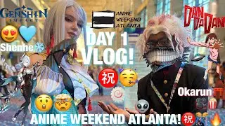 Anime Weekend Atlanta 2025 VLOG Day 1㊗️ Naruto SMASH or PASS, FLOW Concert, & MORE(Anime Convention)
