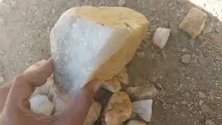 Crystal  are inside this white rock || My Channel subscribe