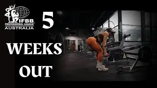 IFBB Bikini Prep | 5 Weeks Out | Fat Load, Low Carb Day, Leg Day