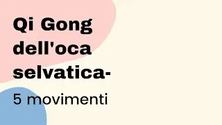 【白鵝氣功五式】兒童太極《 Qi Gong dell'oca selvatica 》Sound Healing TAIJI & BAMBINI / Drum LOTUS /  平衡左右腦 身心合一