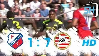 FC Utrecht vs PSV 1-7 Eredivisie All Goals and Highlights September 24,2017