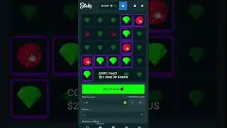 Stake mines turn $10 into $50 with this strategy! #stake #gambling #mines #slots #crypto