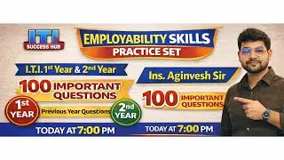 Employability skills 1st year and 2nd year top 50 PYQ( तहलका सीरीज) Part 03