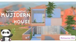 MUJIDERN HOUSE|The Sims4|Build|No Speed Build|NO CC
