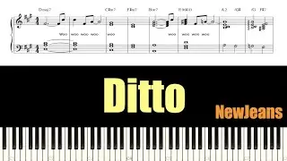 NewJeans(뉴진스) - Ditto | 피아노 튜토리얼 | 피아노 악보