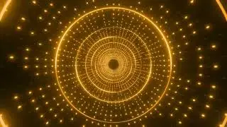 10 hours gold color disco lights texture circle tunnel background loop - 4k animation-screensaver