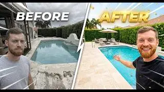 Fixing Major Cracks on a Pool Deck | Full Renovation Start
