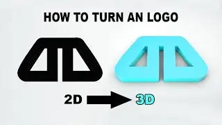 How To Make a 2D Logo 3D - Cinema 4D And Illustrator Tutorial @DDTuts