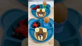 National Teddy Bear Day 🧸 #teddy #teddybear #bear #breakfast #waffles #kidsbreakfast