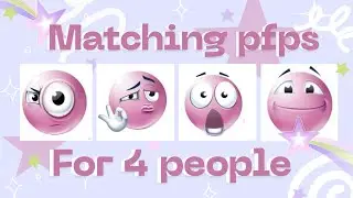 Matching Profile Pictures for FOUR // Aesthetic pfps for friend group // ~