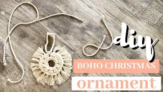 DIY Boho Macrame Christmas Ornament